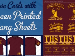 Save Screen Printing Costs with Custom Printed Transfer Sheets Save Screen Printing Costs with Custom Printed Transfer Sheets