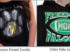Using Custom Glitter Transfers Using Custom Glitter Transfers