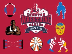 New Wrestling Layout and Clip Art for Custom T-Shirt Design New Wrestling Layout and Clip Art for Custom T-Shirt Design
