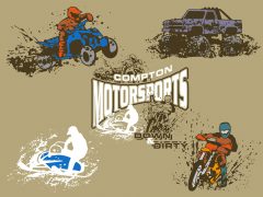 New ATV and Motorsports Layout and Clip Art for Custom T-Shirt Design New ATV and Motorsports Layout and Clip Art for Custom T-Shirt Design