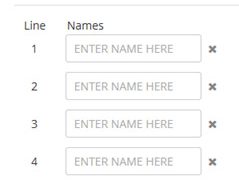 Ordering Express Names Ordering Express Names