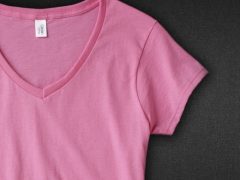 Tips for Positioning Graphic Transfers on a V-Neck Shirt Tips for Positioning Graphic Transfers on a V-Neck Shirt